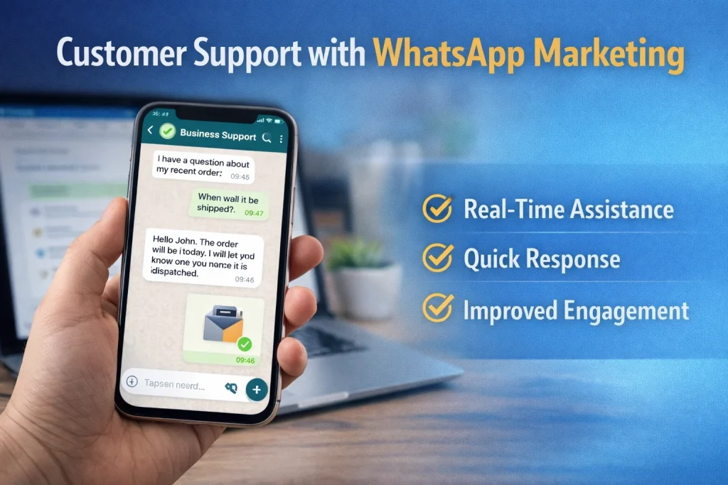 Top Benefits of WhatsApp Marketing for Small Businesses 3 Customer support via WhatsApp marketing