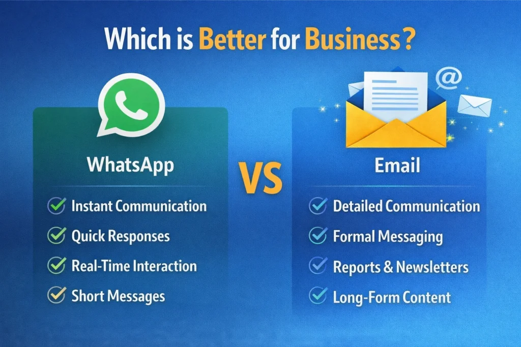WhatsApp vs Email Marketing: Which is Better? 11 Which is Better for Business WhatsApp vs email for business