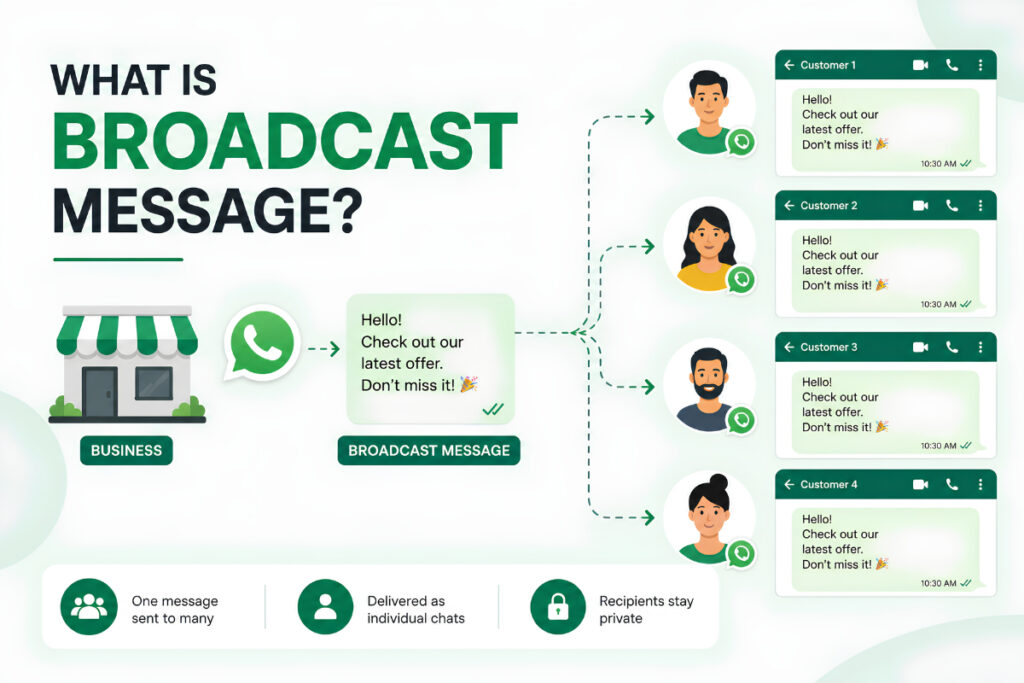 What Is a Broadcast Message? Meaning, Uses, and Examples 2 WhatsApp Broadcast Message Explained
