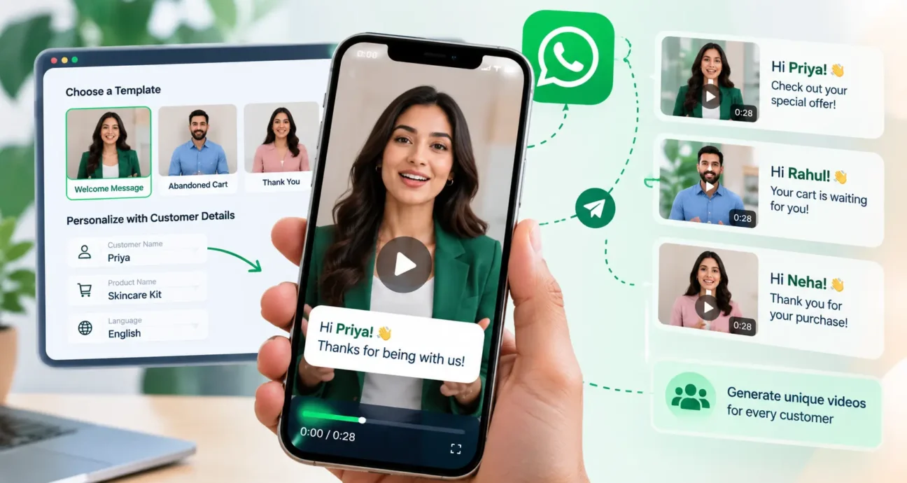 How to Create Personalized AI Videos for WhatsApp 1 Personalized WhatsApp AI Video Messaging